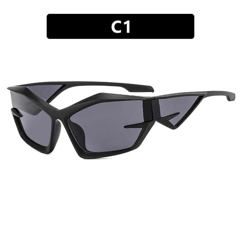 Damen futuristische Sport-Sonnenbrille Brehn