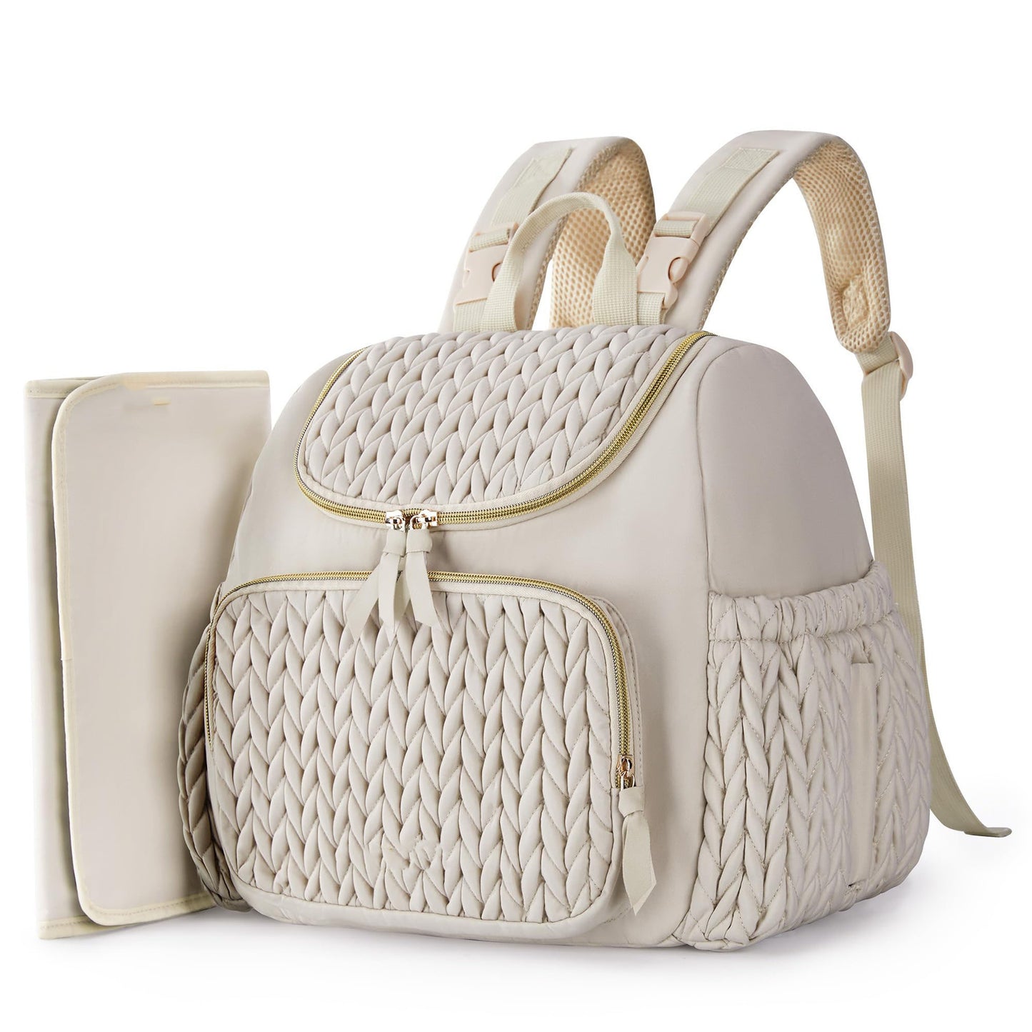 Damen Modischer Rucksack mit geflochtenem Design Brehn