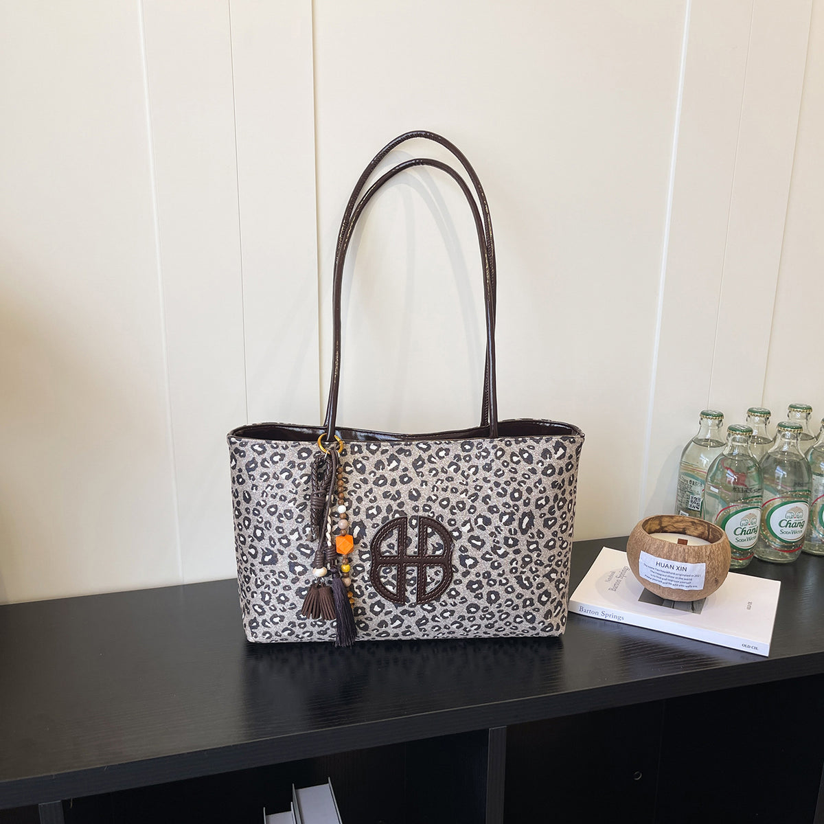Leopardenmuster Handtasche