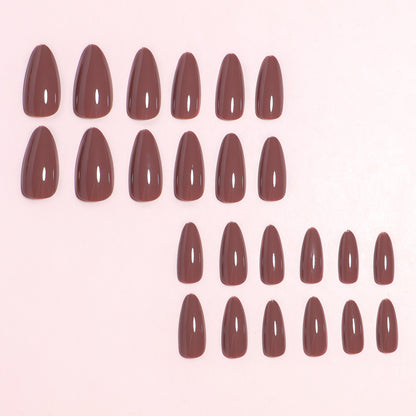 Mandel-förmiger Press-On Nagelset mit DIY Applikator Brehn