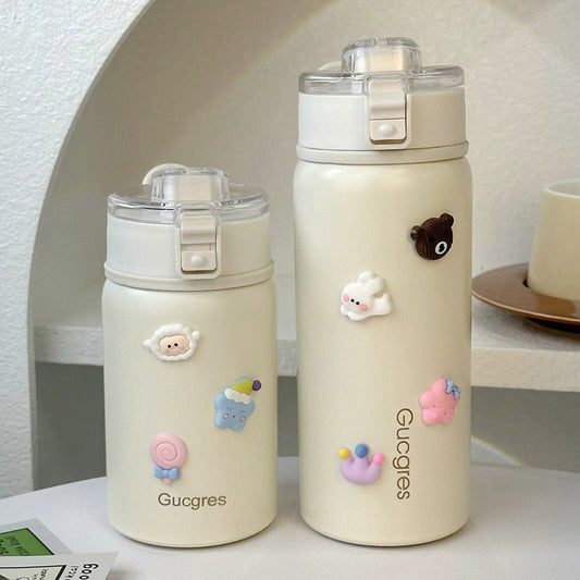 Damen Isoliertrinkflasche mit sicherem Klappverschluss und verspieltem Design Brehn