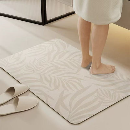 Dekorativer Blatt-Print Badezimmermatte für Zuhause