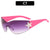 Stylische oversized Sonnenbrille mit Sternakzenten