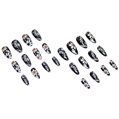 Gothic Floral Nail Art Set