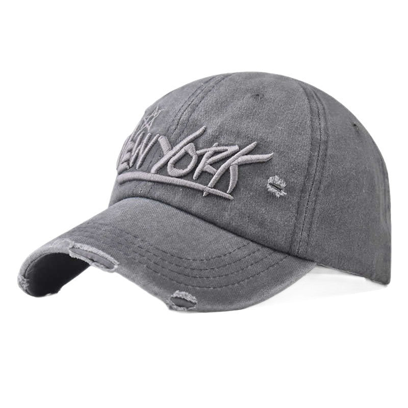 Herren Distressed Casual Bestickte Mütze Brehn