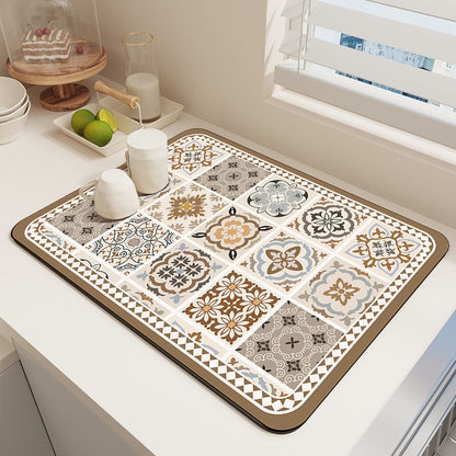 Elegante Mosaikmuster Küchenmatte Brehn