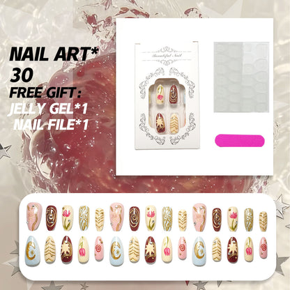 Artisanaler Press-On Nagel Satz