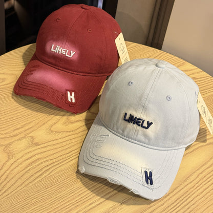 Damen Distressed Bestickte Baseballmütze Brehn
