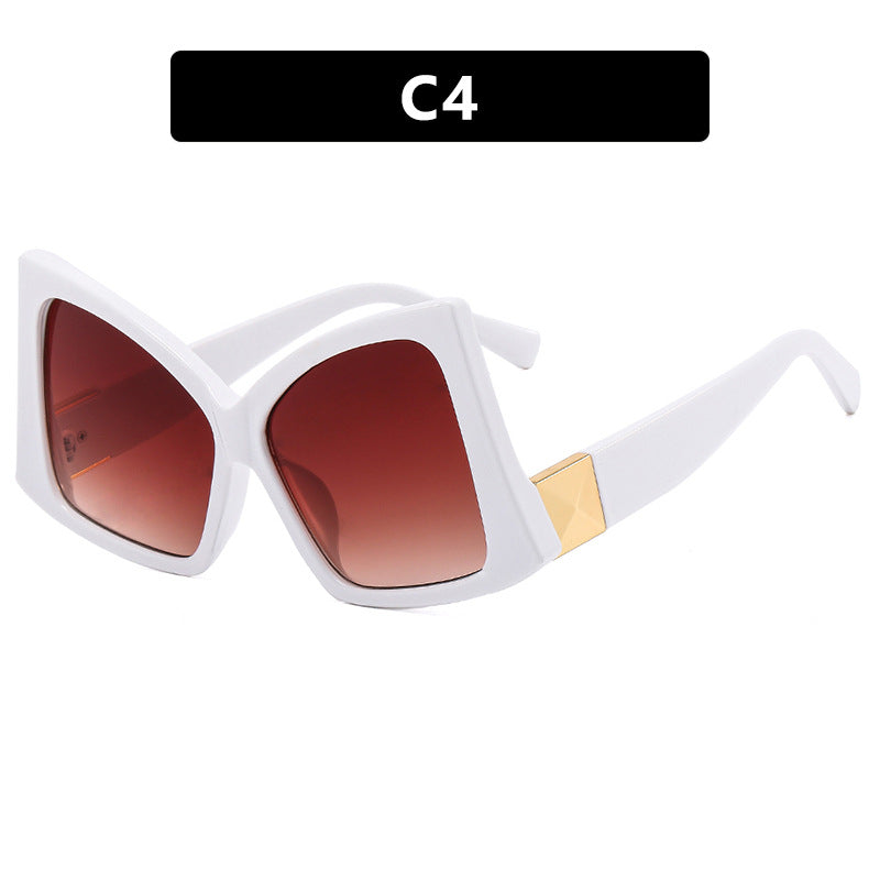 Damen oversized Sonnenbrille mit elegantem quadratischen Rahmen und schützendem UV-Schutz Brehn