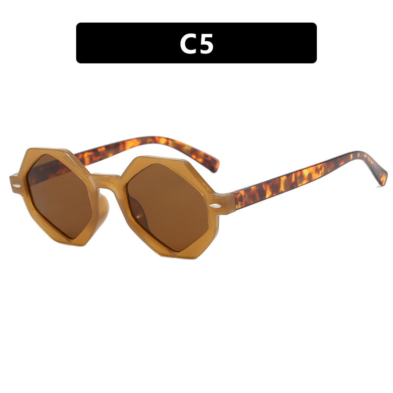 Damen trendige Sonnenbrille im modernen Achtkant-Design Brehn