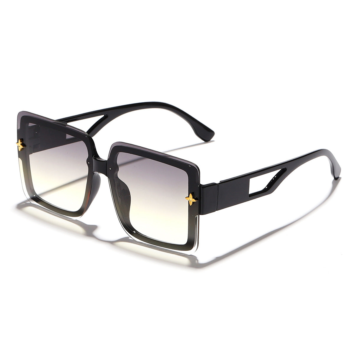 Damen modische quadratische Sonnenbrille mit elegantem Rahmen Brehn