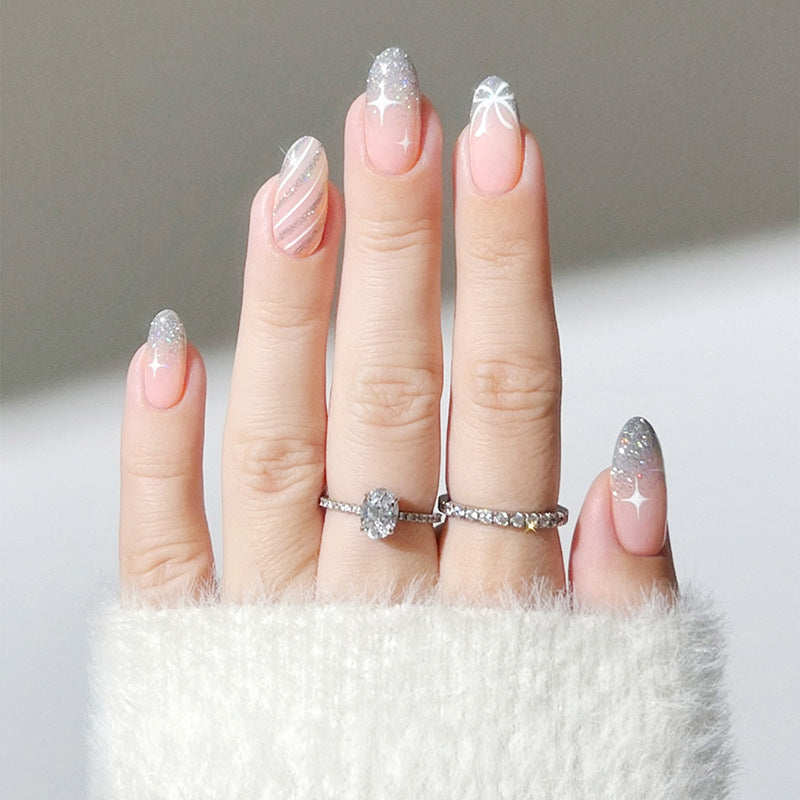 Glamourös Stiletto Press-On Nagelkunst Design Brehn