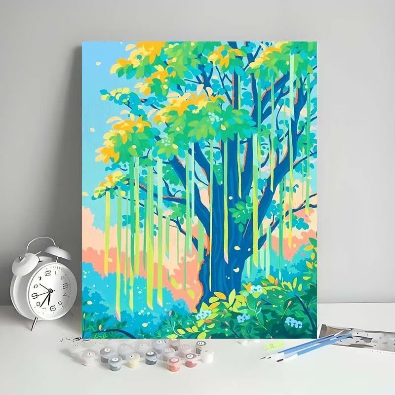 Outdoor Scenic Tree Art Canvas Kit Brehn