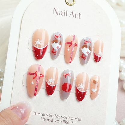 Festliche Themen Press-On Nagelkunst Brehn