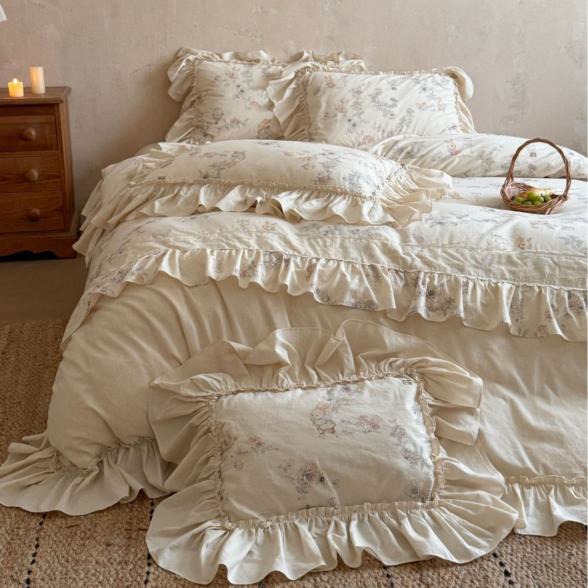 Rüsch Vintage Floral Baumwolle Bettbezug Set