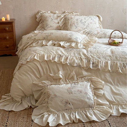 Rüsch Vintage Floral Baumwolle Bettbezug Set