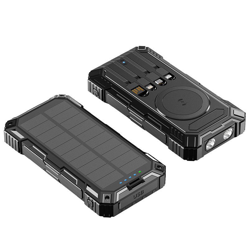 Solar Powerbank Mit Integriertem Led-Licht Brehn