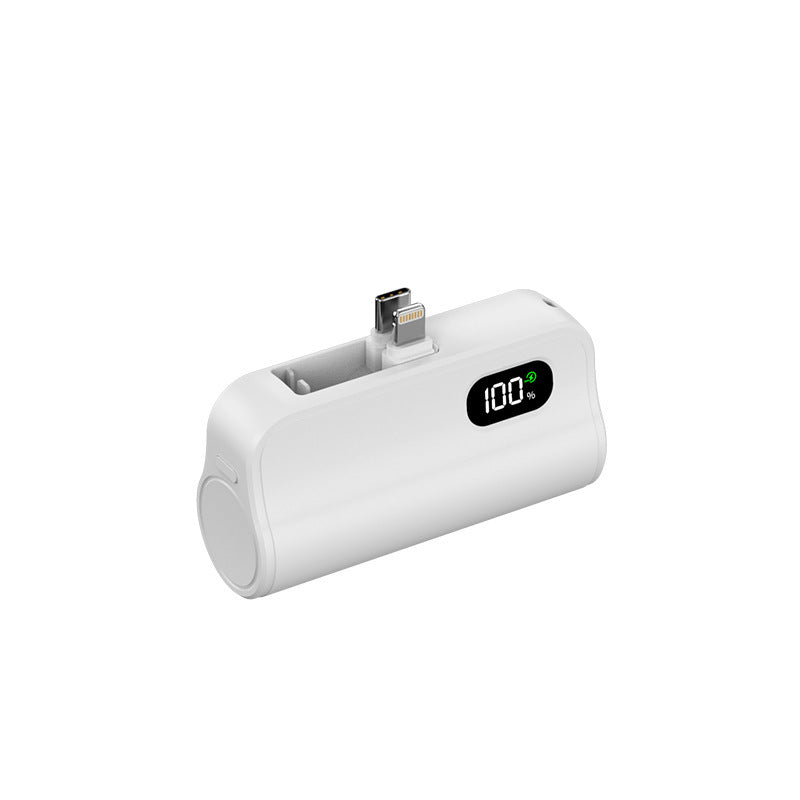 Kompakte Powerbank mit integrierter Ladefunktion und LED-Statusanzeige Brehn
