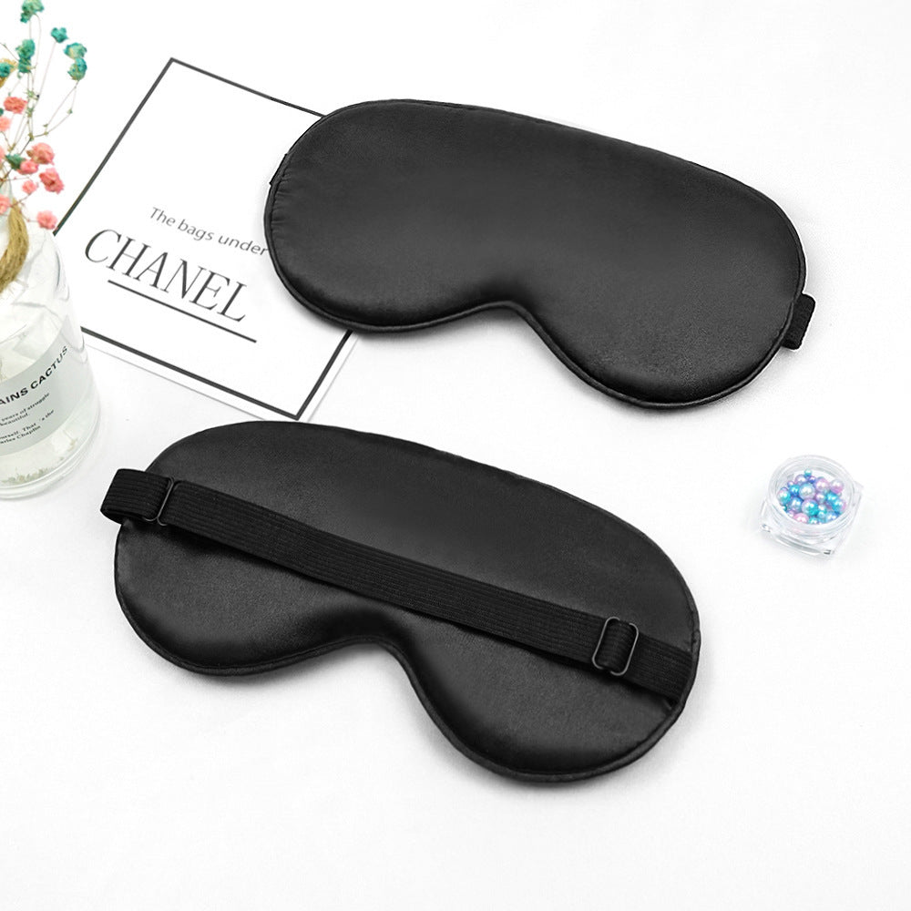 Unisex nan luxuriöse Satin Schlafmaske mit anatomischer Kontur und verstellbarem Gummiband Brehn