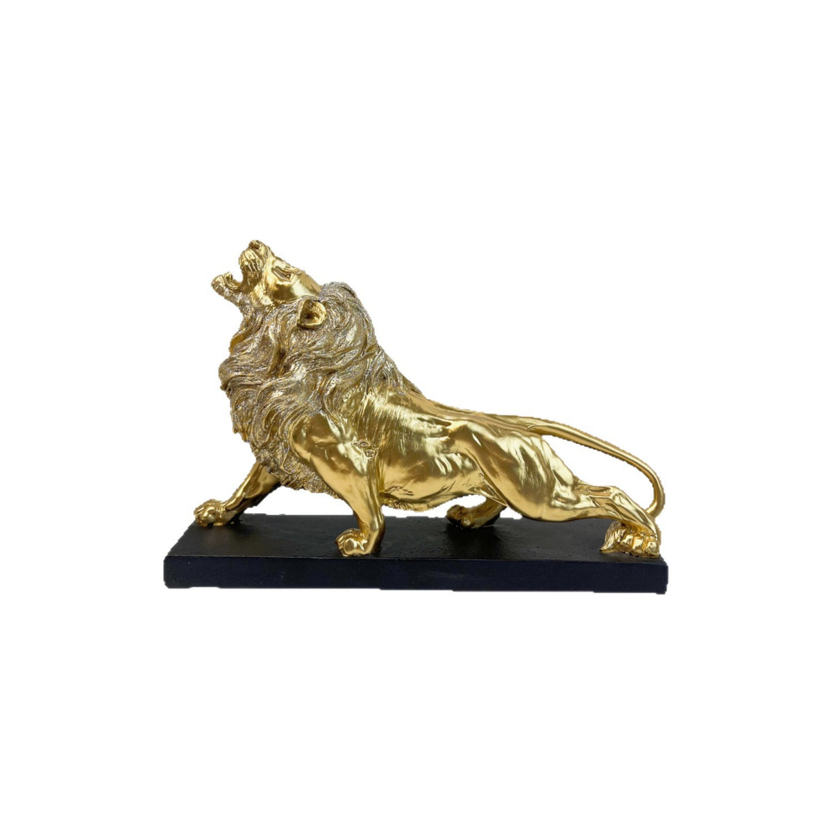 Dekorative Löwenfigur mit goldenen Details Brehn