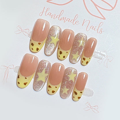 Dekoratives Press-On Nagelset Brehn