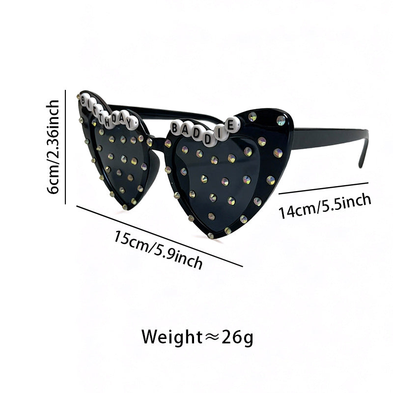 Herzförmige Statement-Sonnenbrille Brehn
