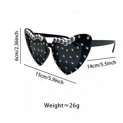 Herzförmige Statement-Sonnenbrille Brehn