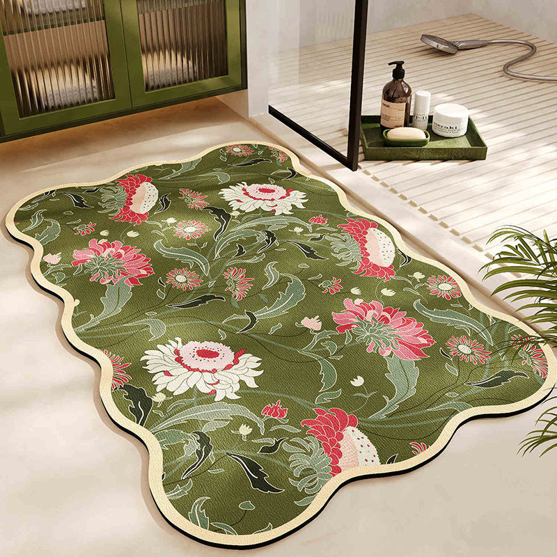 Floral Pattern Badmatte Brehn