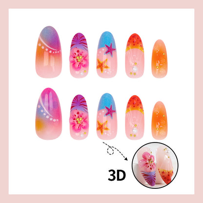 Elegante Kunstnägel mit floralen Motiven Brehn