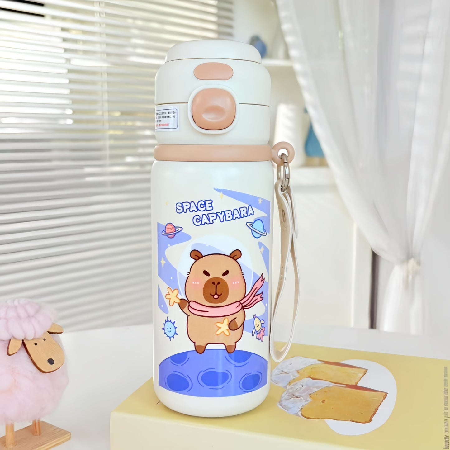 Damen Isolierte Trinkflasche mit süßem Tiermotiv Brehn