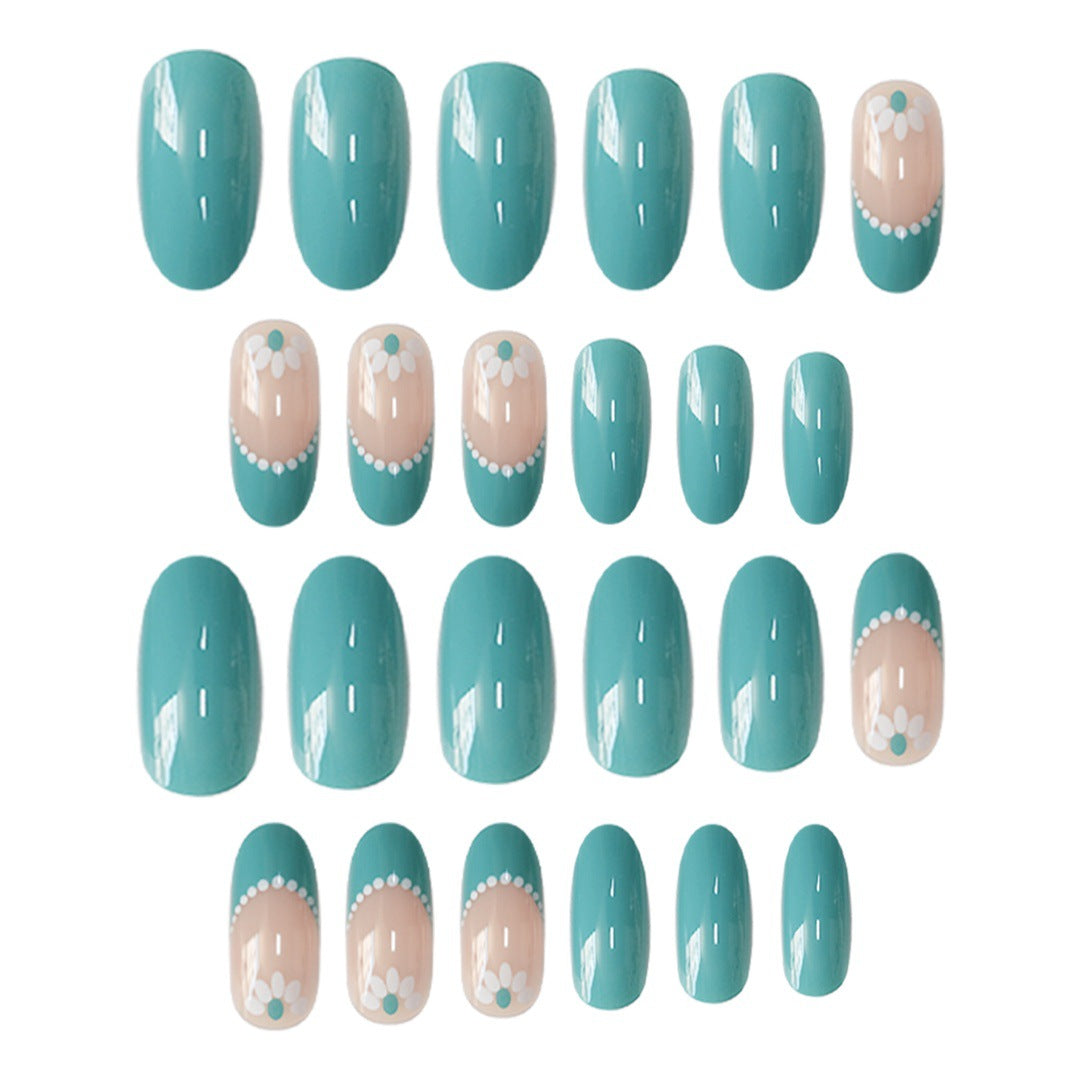 Elegantes florales Akzent-Nagelkunst-Set Brehn