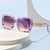 Damen Luxus-Sonnenbrille mit modischem Struktur-Rahmen Brehn
