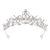 Damen Elegante Haarkrone mit filigranen Kristallverzierungen Brehn