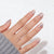 Glitzernde French Tip Press-On Nägel Brehn