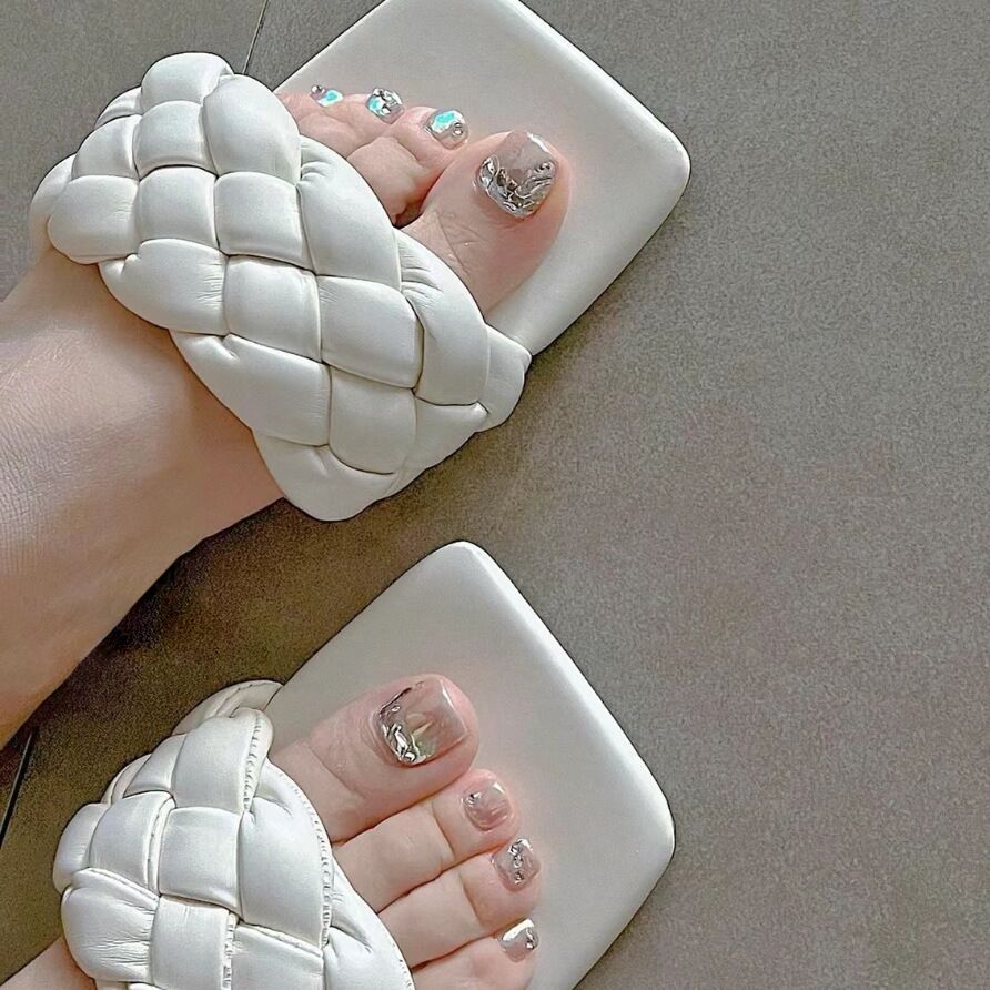 Geflochtene Slide-Sandalen Brehn