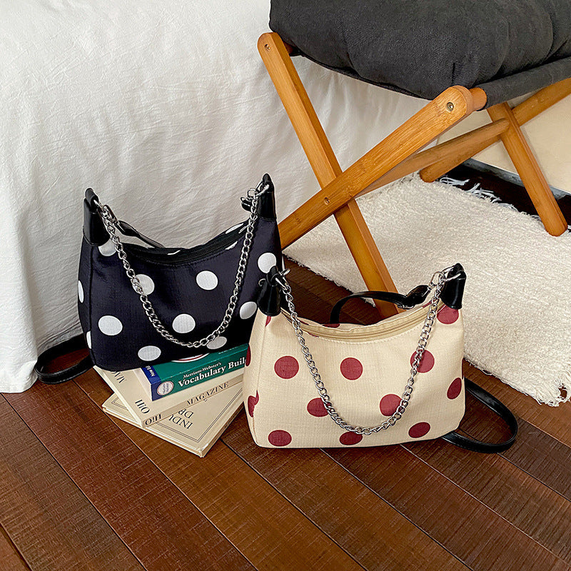 WoPolka Dot gemustertes Crossbody-Handtasche Brehn