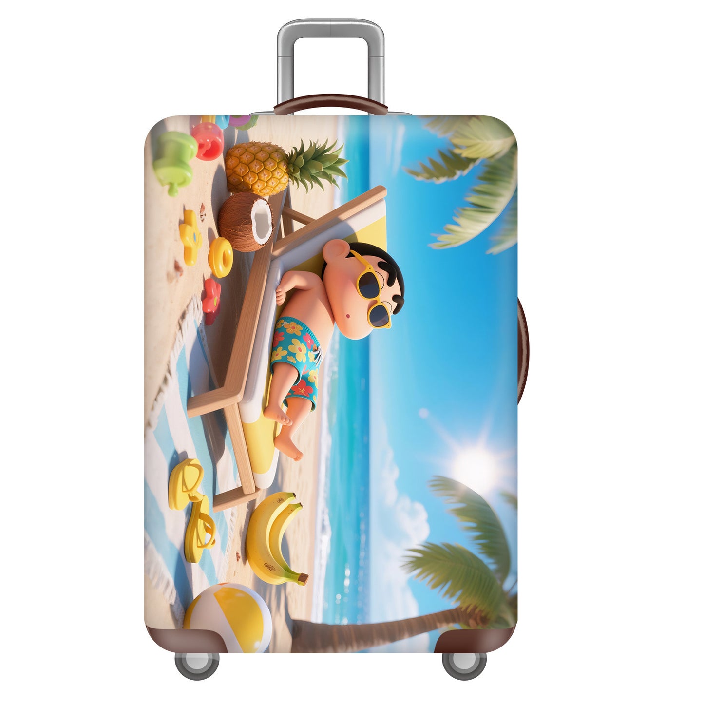 Unisex Hartschalenreisekoffer mit fröhlichem Dinosaurier-Motiv Brehn
