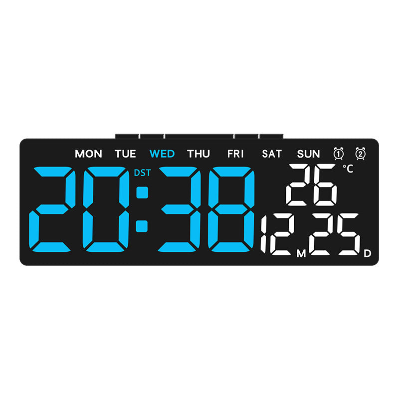 Digitaler Wetterwecker mit Großem Led-Display und Temperaturanzeige Brehn