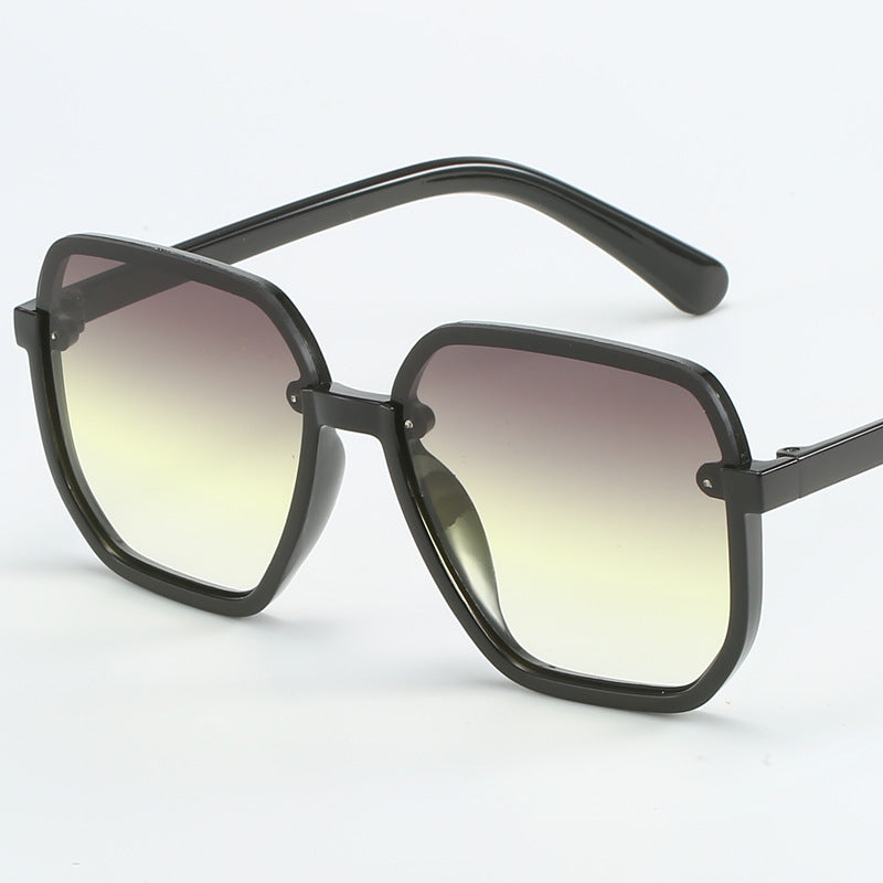 Damen geometrische Sonnenbrille im modernen Design Brehn