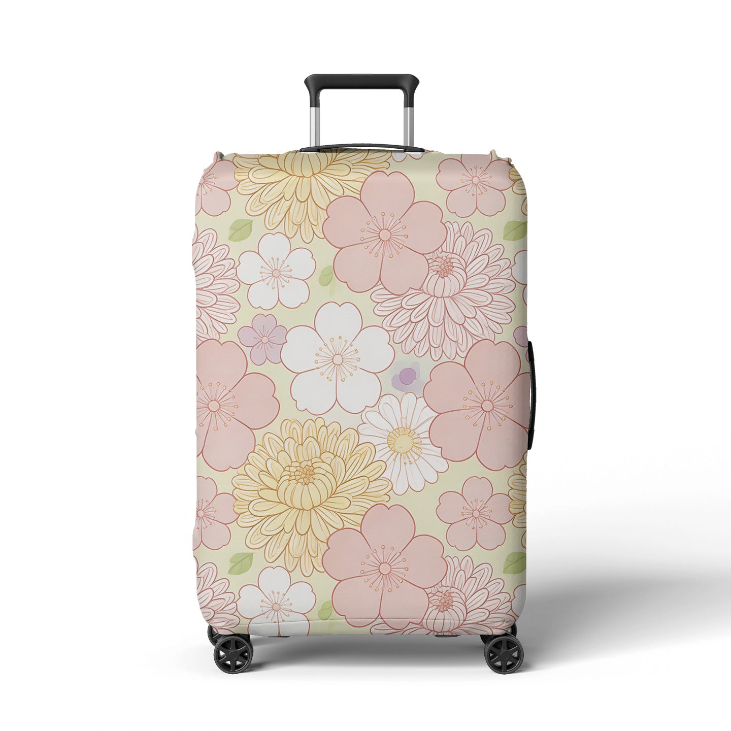 Damen Reisekoffer Brehn Blumendesign mit verstellbarem Griff