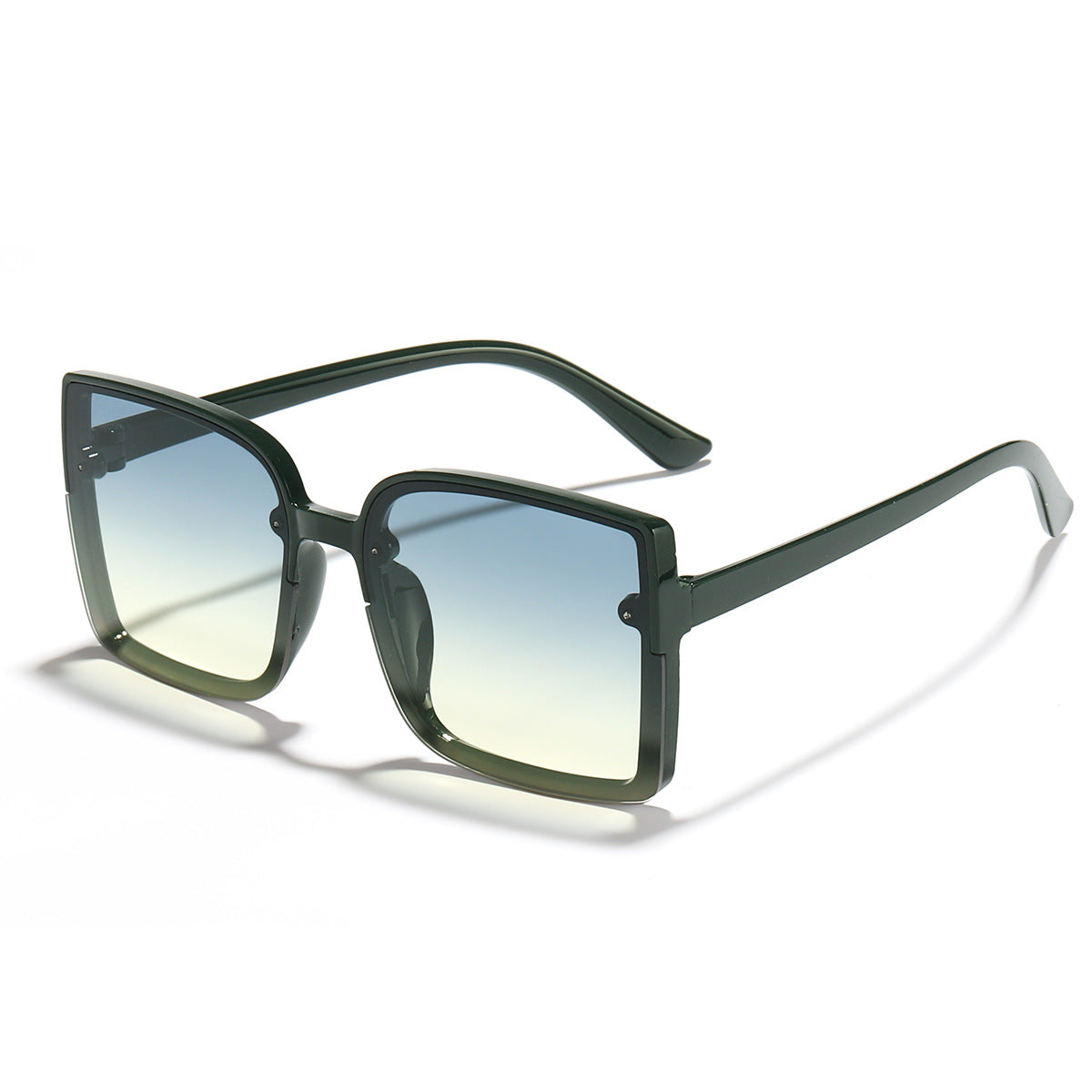 Damen oversized quadratische Sonnenbrille mit modernem Gradienteneffekt Brehn