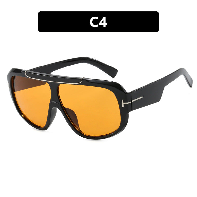 Damen Oversized-Sonnenbrille im modernen, transparenten Design Brehn