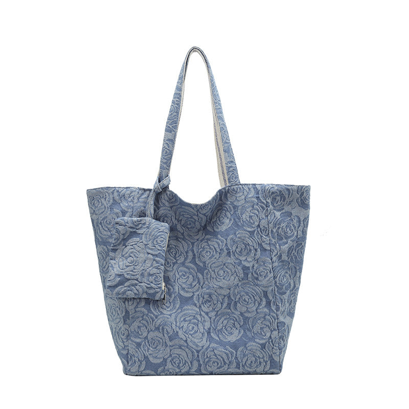 Große Einkaufstasche mit Floralem Design Brehn