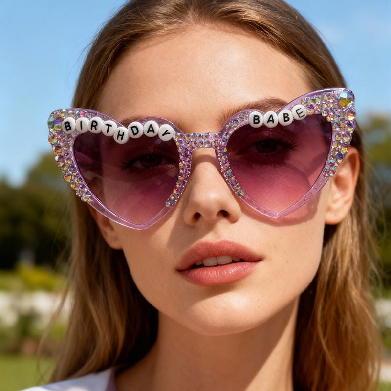 Geburtstagsthema Herzförmige Sonnenbrille Brehn