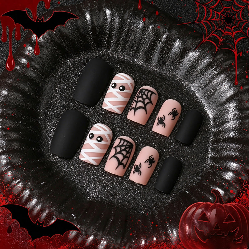 Halloween-Themen Press-On Nail Art Set Brehn