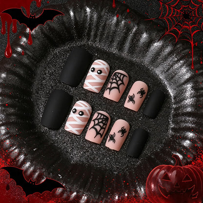 Halloween-Themen Press-On Nail Art Set Brehn