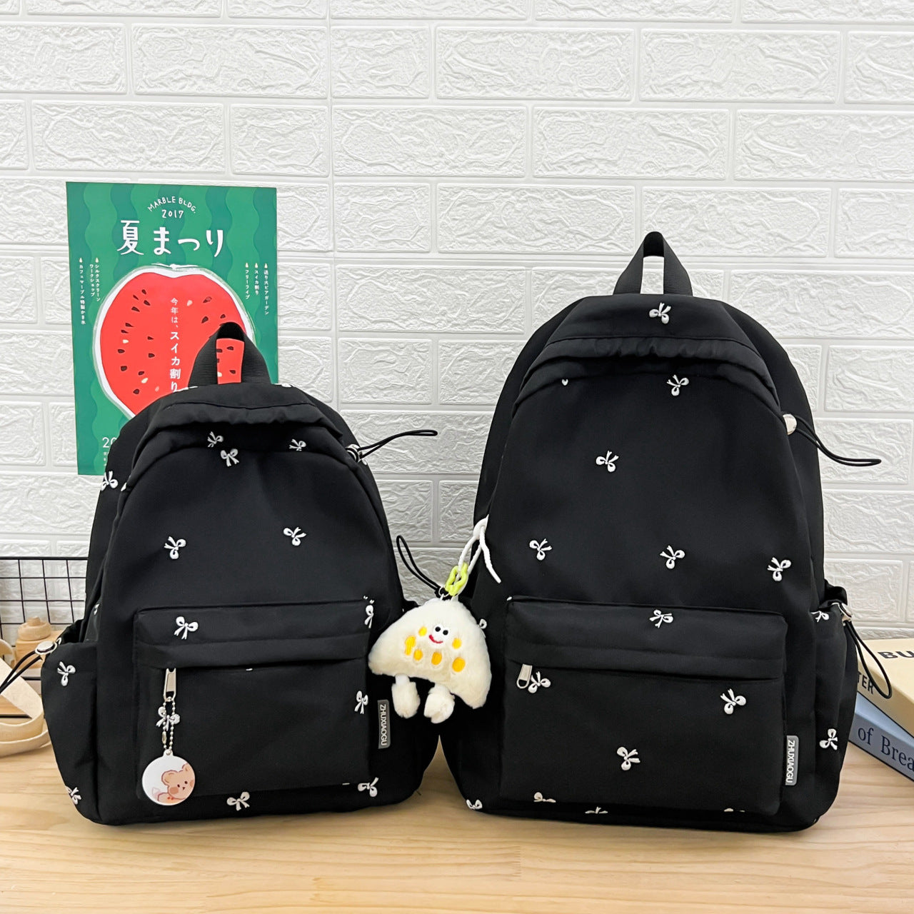 Lustige gemusterte lässige Rucksack