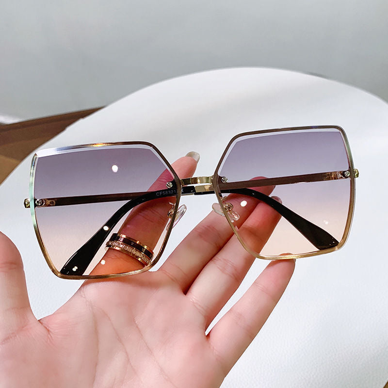 Damen modische quadratische Sonnenbrille mit polarisierenden Gläsern Brehn