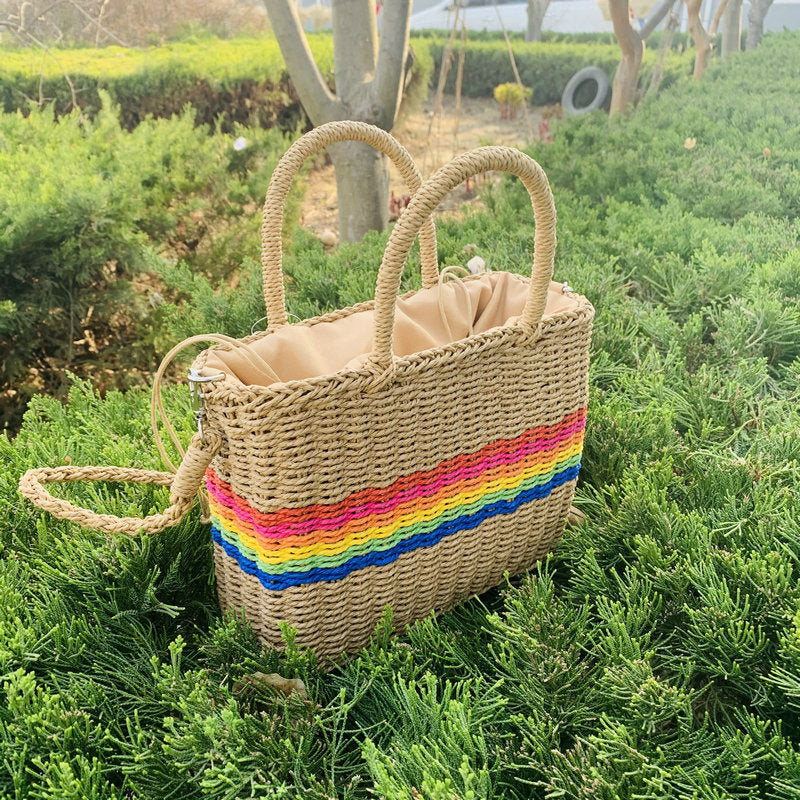 Strandtasche mit Bunten Akzenten Brehn