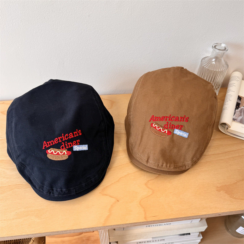 Herren Bestickte Faule Zeitungen Cap Brehn